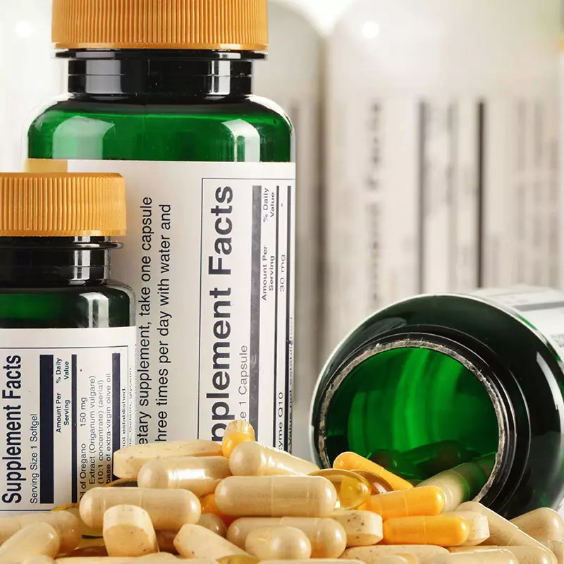 suplementy i produkty farmaceutyczne etykiety