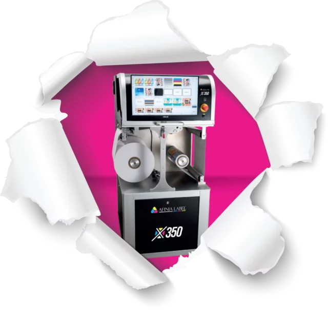 Afinia Label X350 przemysłowa drukarka roll-to-roll do produkcji etykiet, naklejek i metek